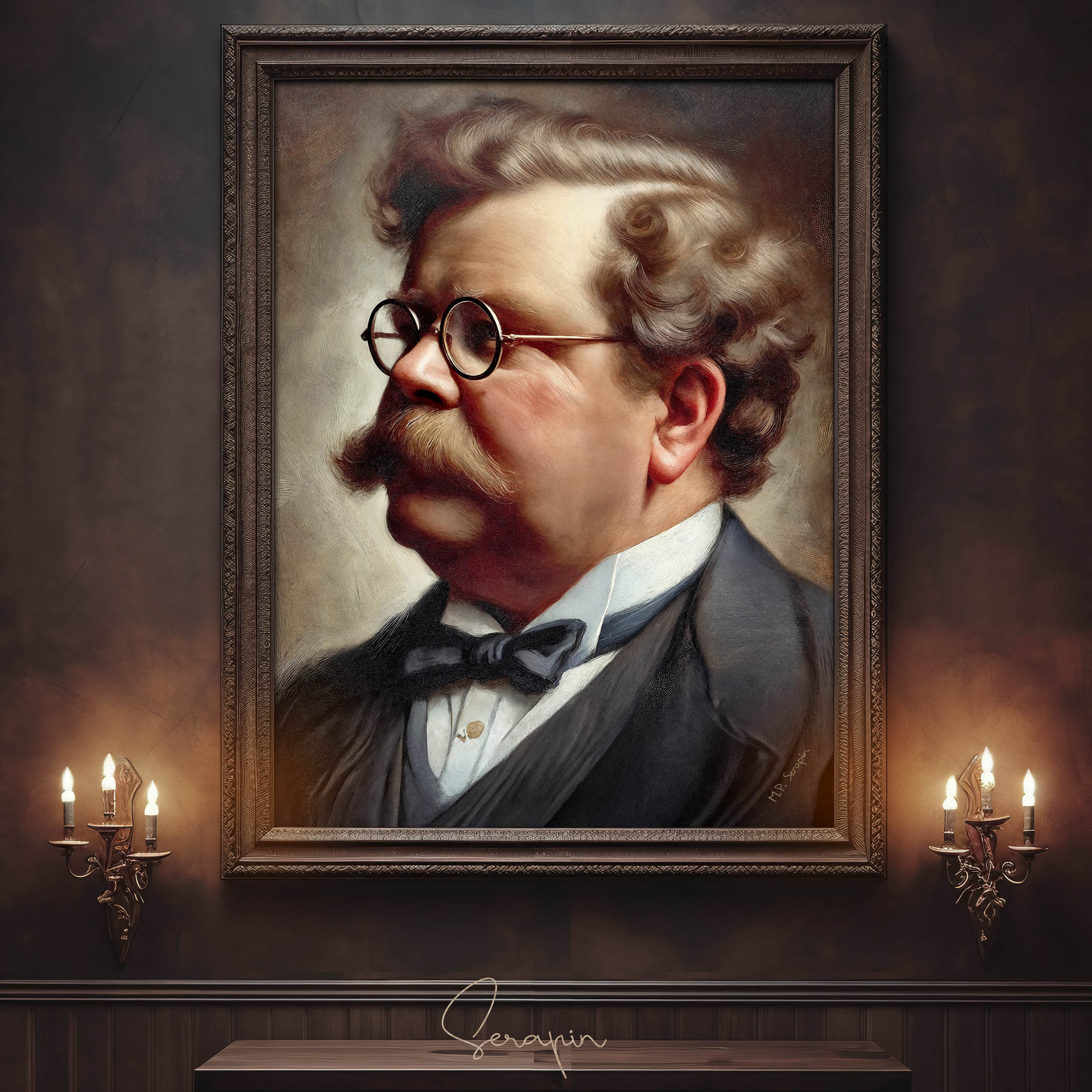 GK Chesterton Portrait — image 4