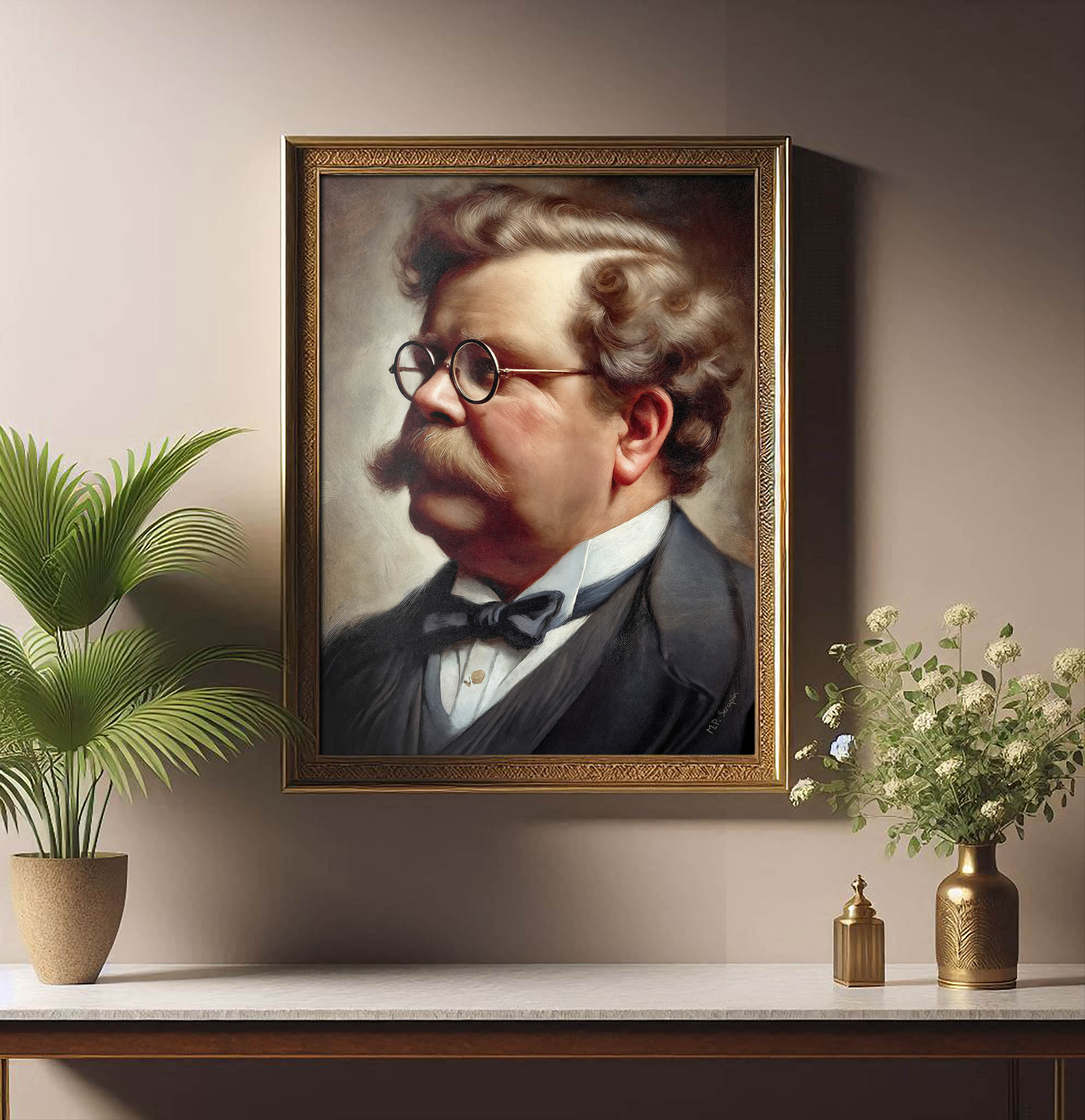 GK Chesterton Portrait — image 7
