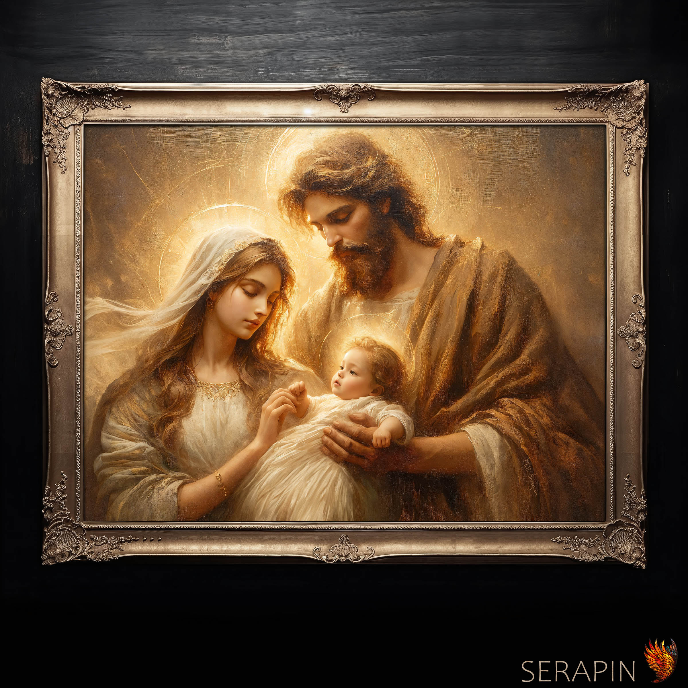 Holy Family - Fine Art Print — original Catholic art by M.P. Serapin