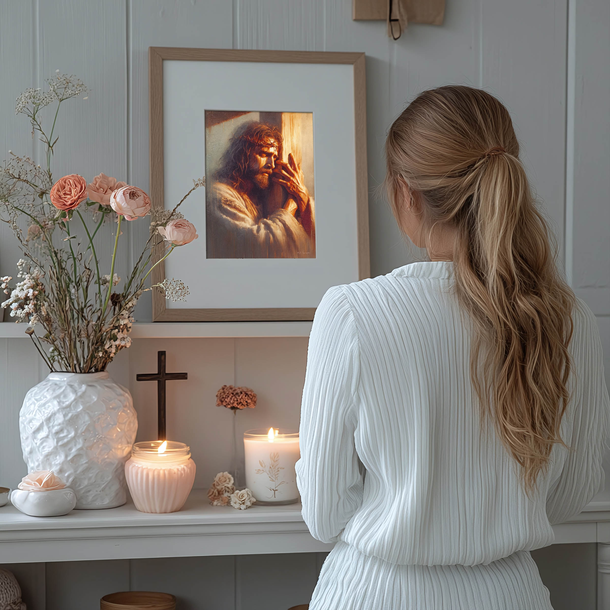 Jesus Embraces The Cross — image 8