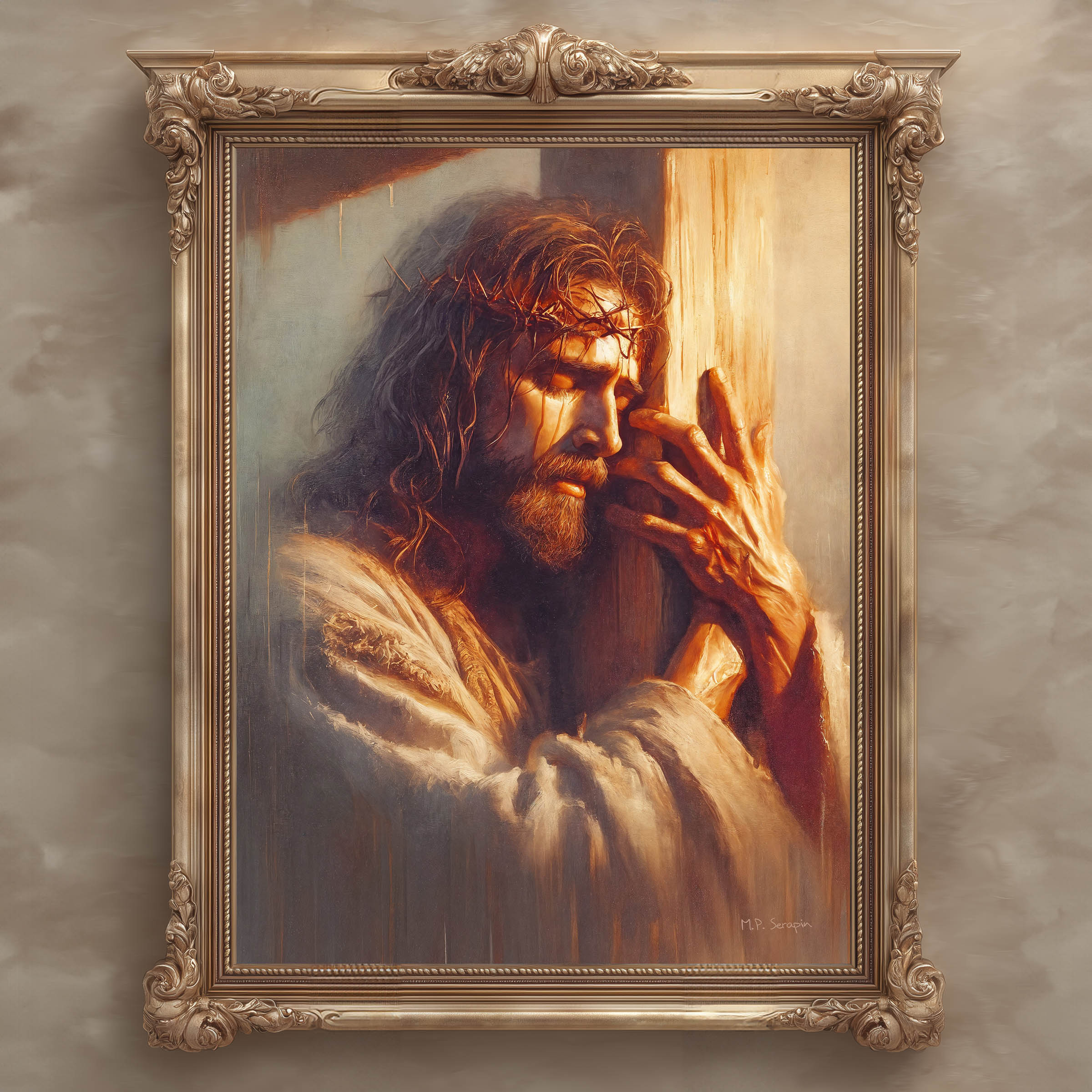 Jesus Embraces The Cross — image 9