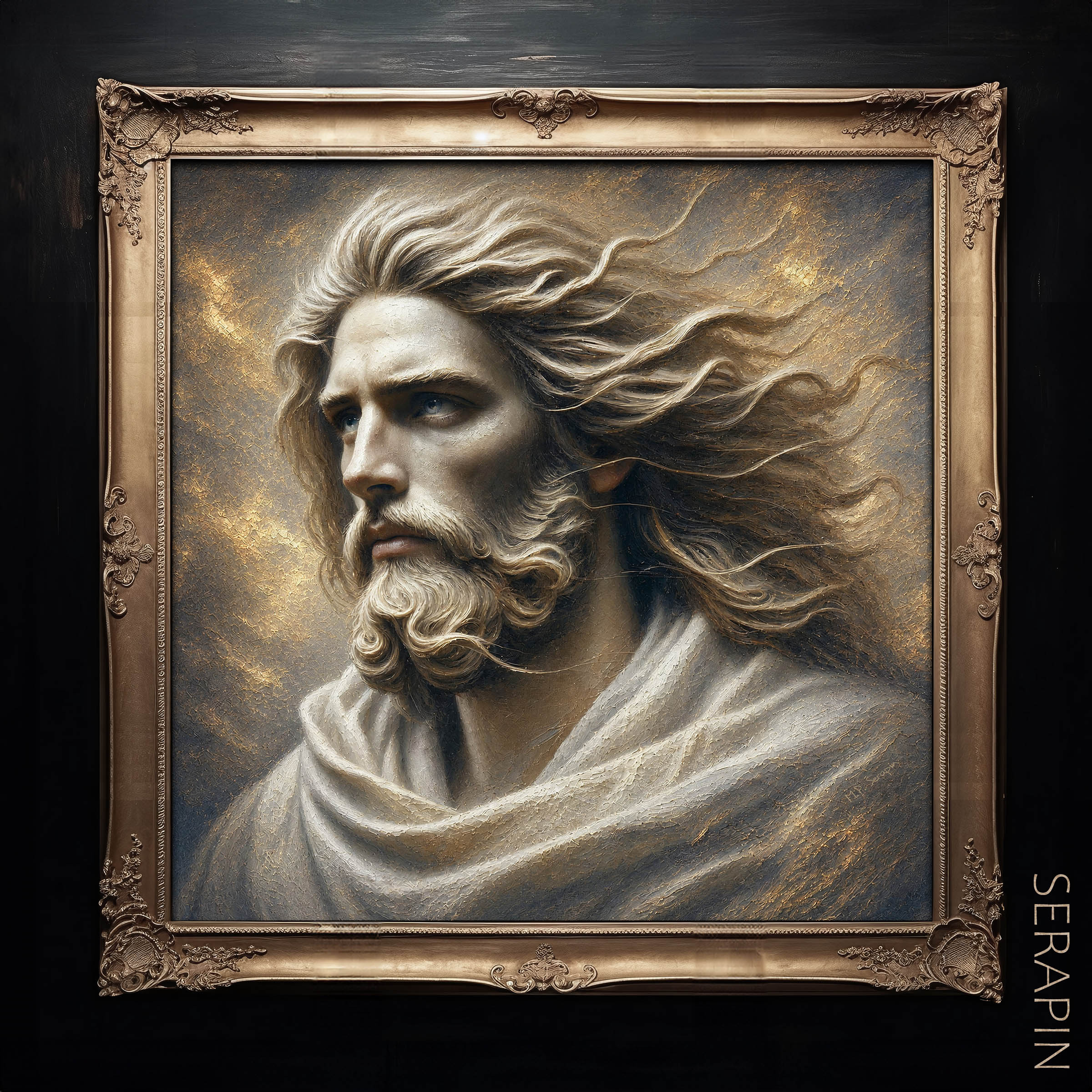 Just Judge — original Catholic art by M.P. Serapin