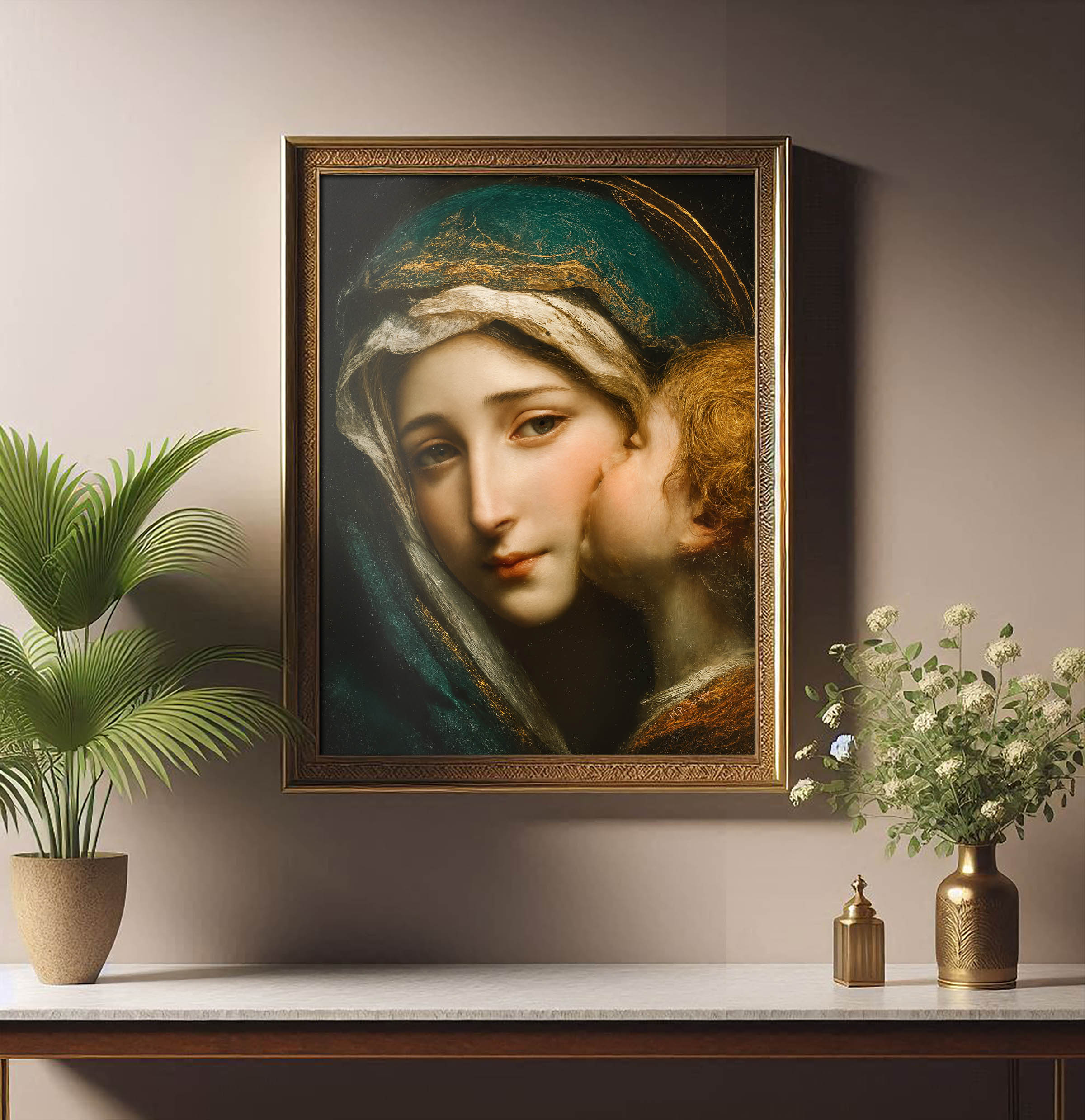 Madonna and Child - Intimate Moment — image 4