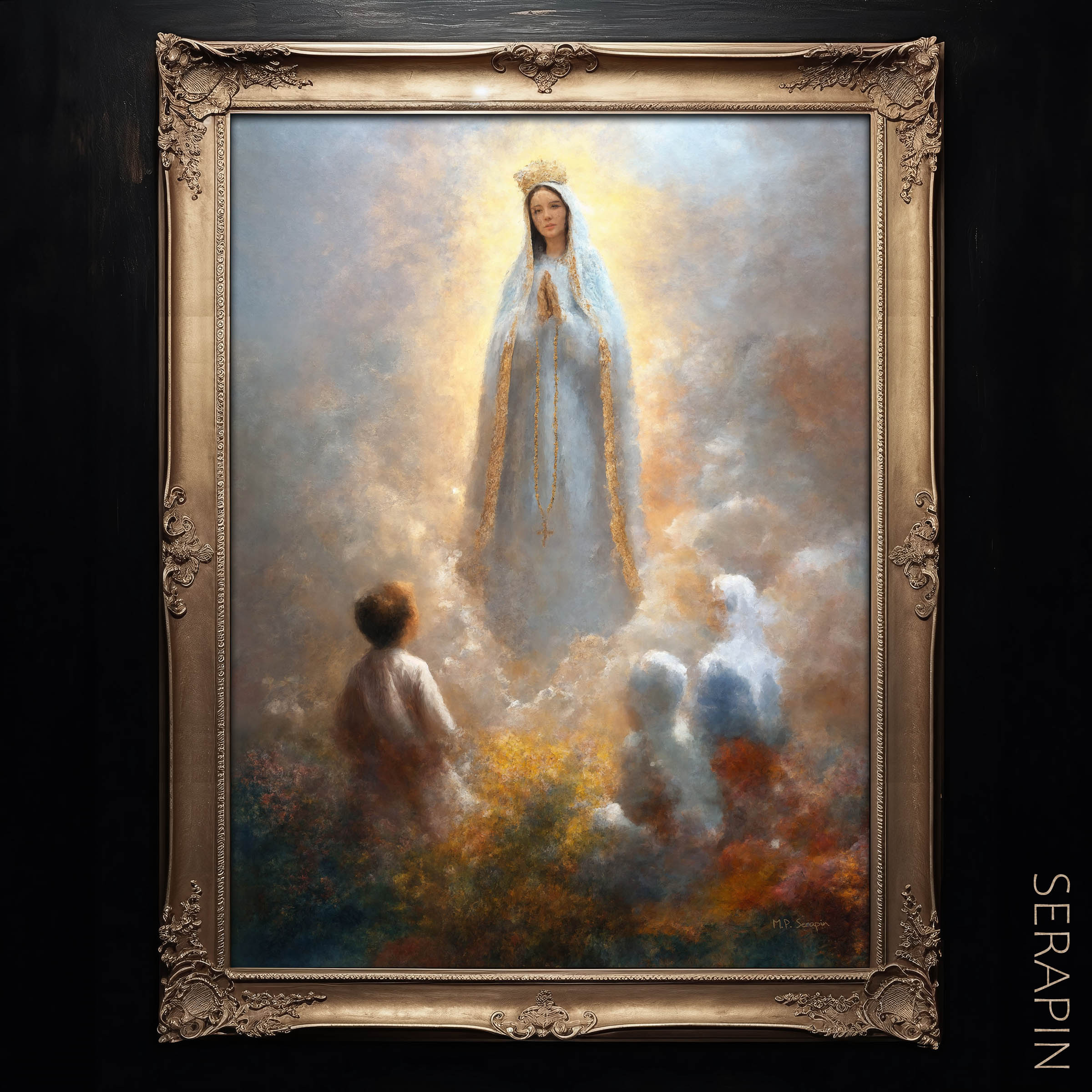 Our Lady of Fatima — original Catholic art by M.P. Serapin