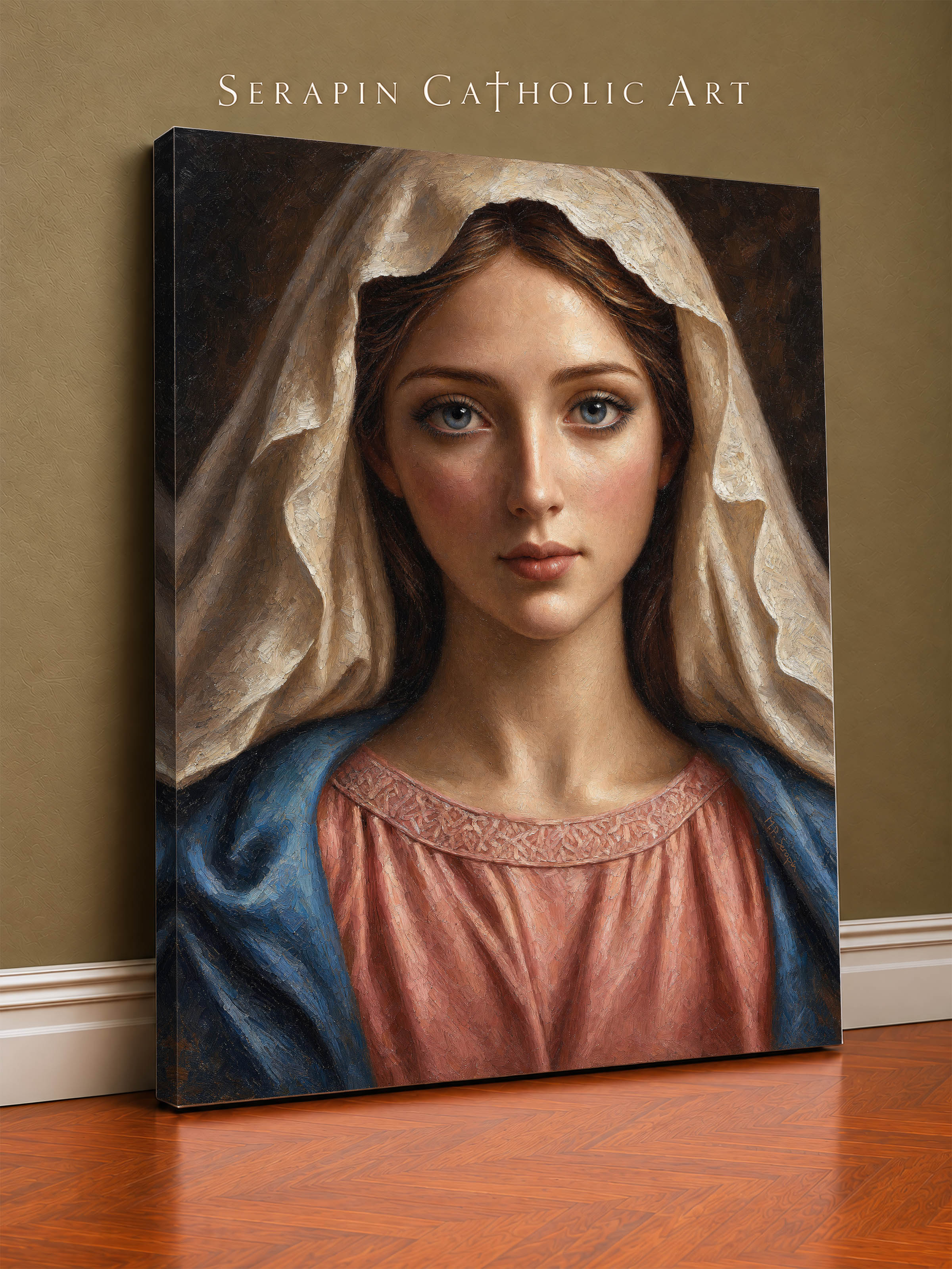 Our Lady of Medjugojre — original Catholic art by M.P. Serapin