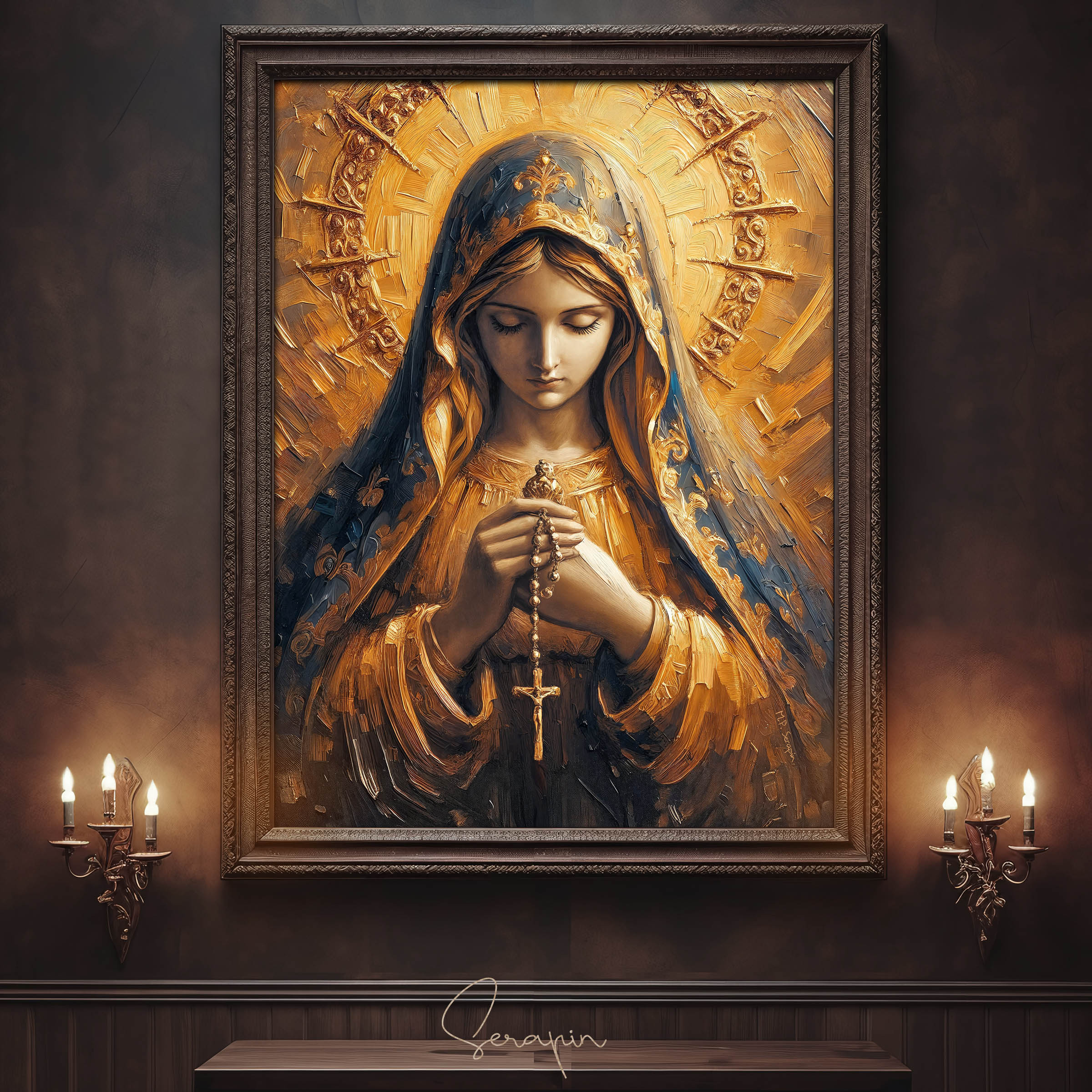 Our Lady of the Holy Rosary - Impasto — image 11