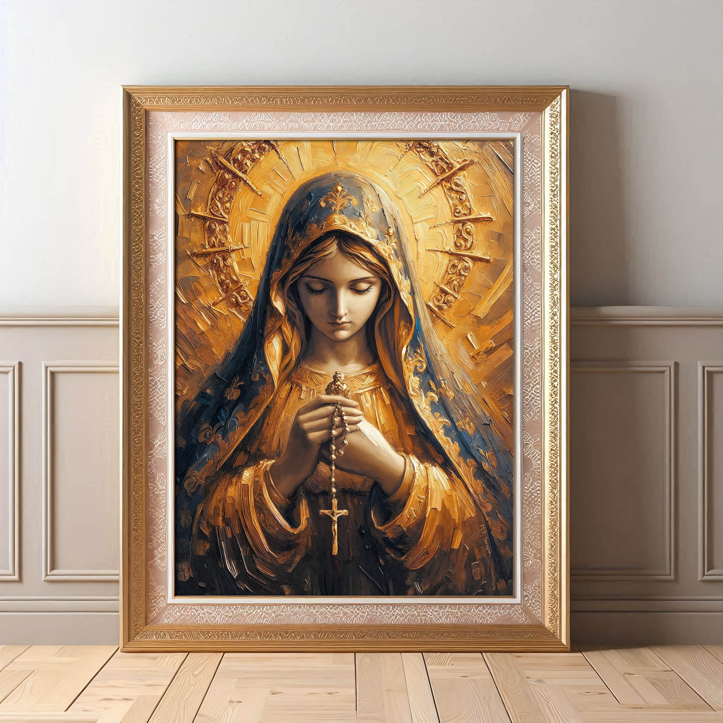 Our Lady of the Holy Rosary - Impasto — image 12