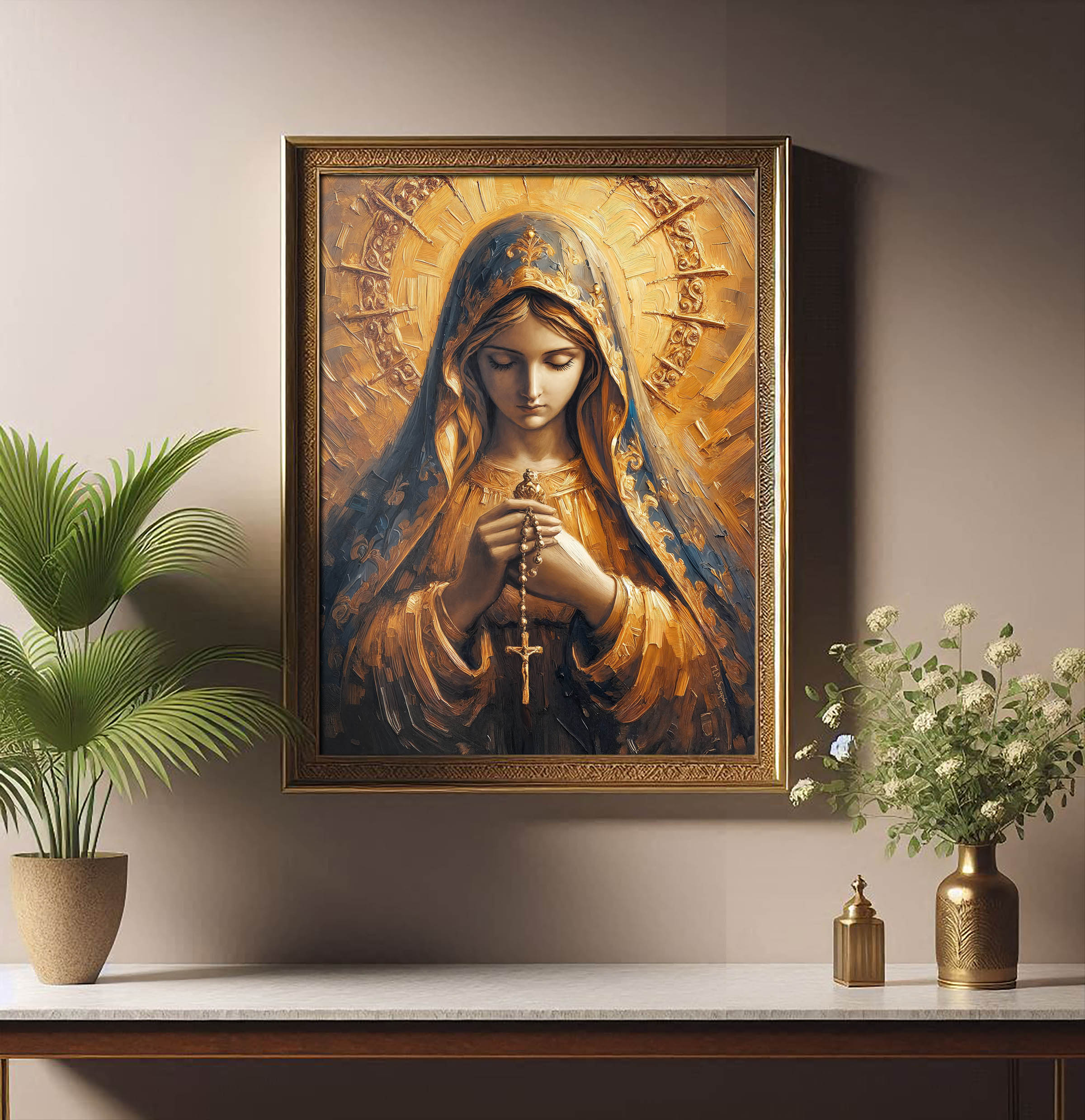 Our Lady of the Holy Rosary - Impasto — image 15