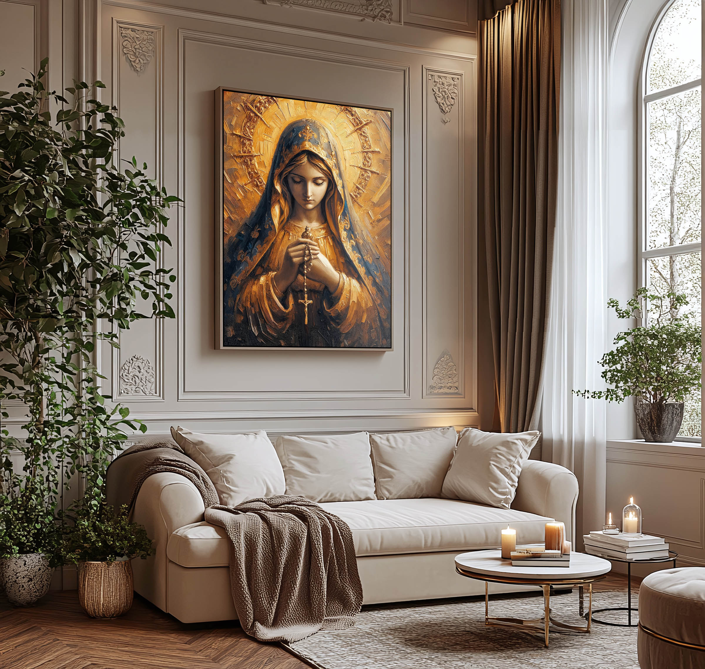 Our Lady of the Holy Rosary - Impasto — image 2