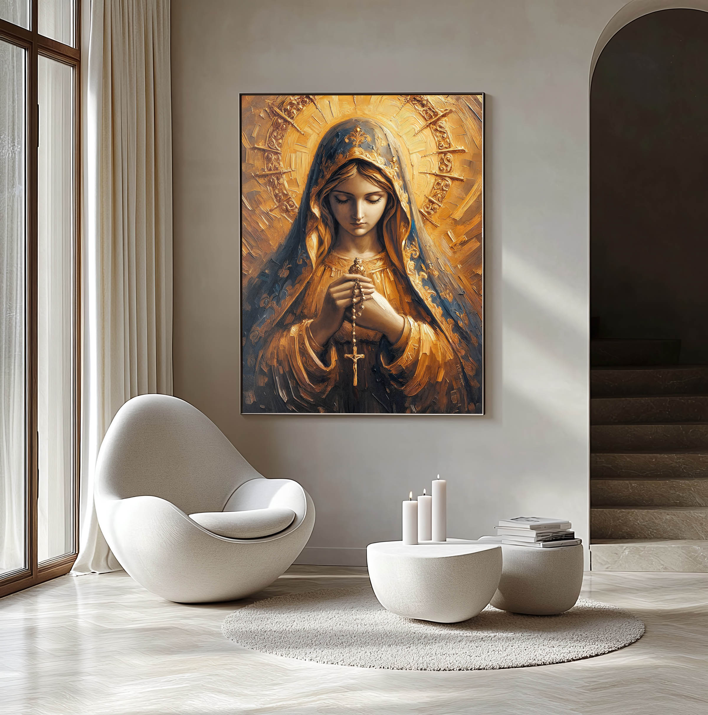 Our Lady of the Holy Rosary - Impasto — image 3