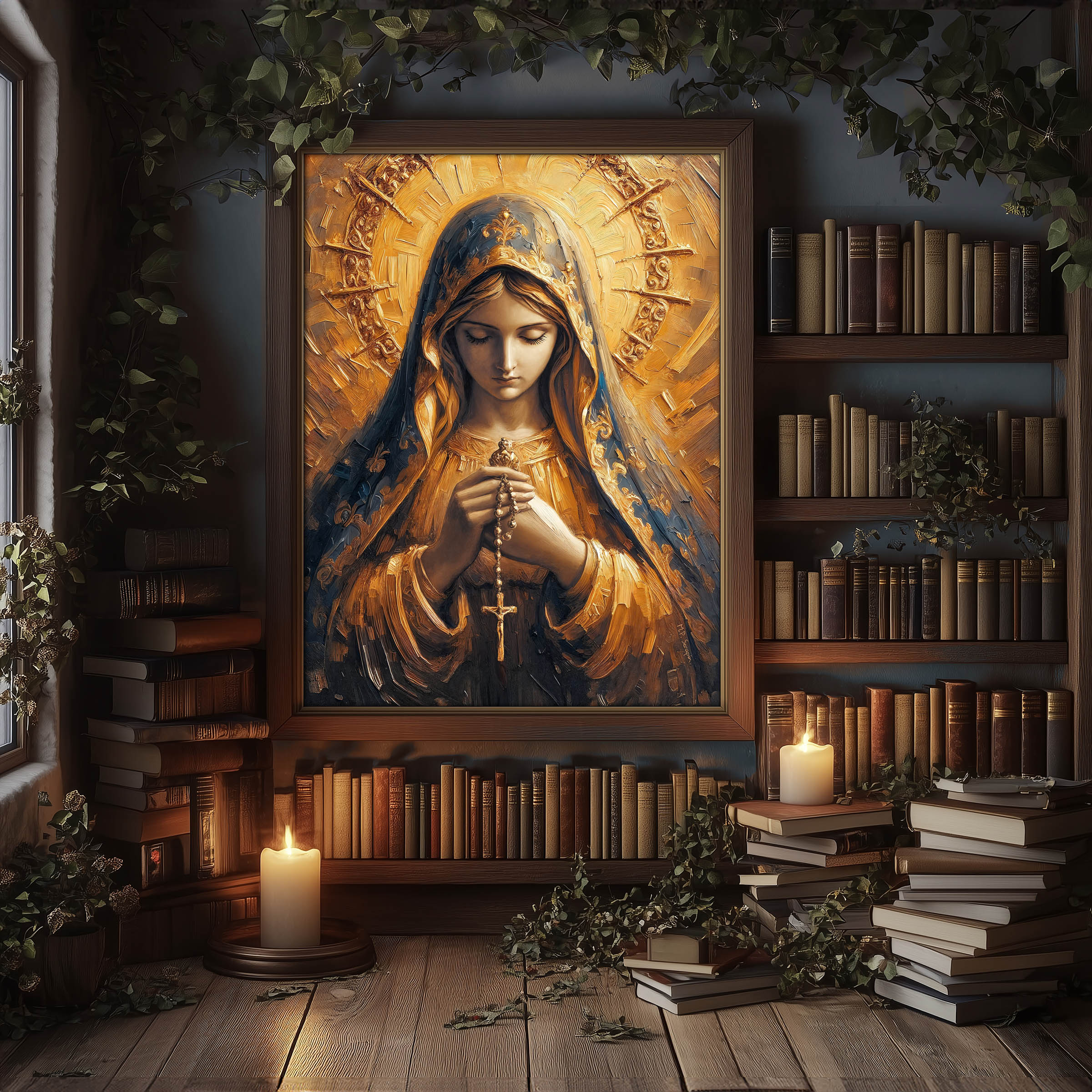 Our Lady of the Holy Rosary - Impasto — image 5