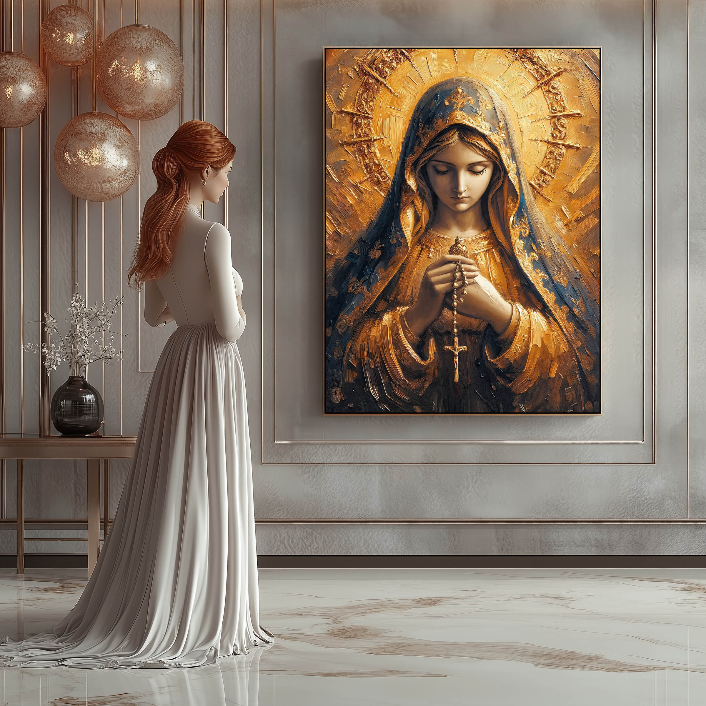 Our Lady of the Holy Rosary - Impasto — image 6