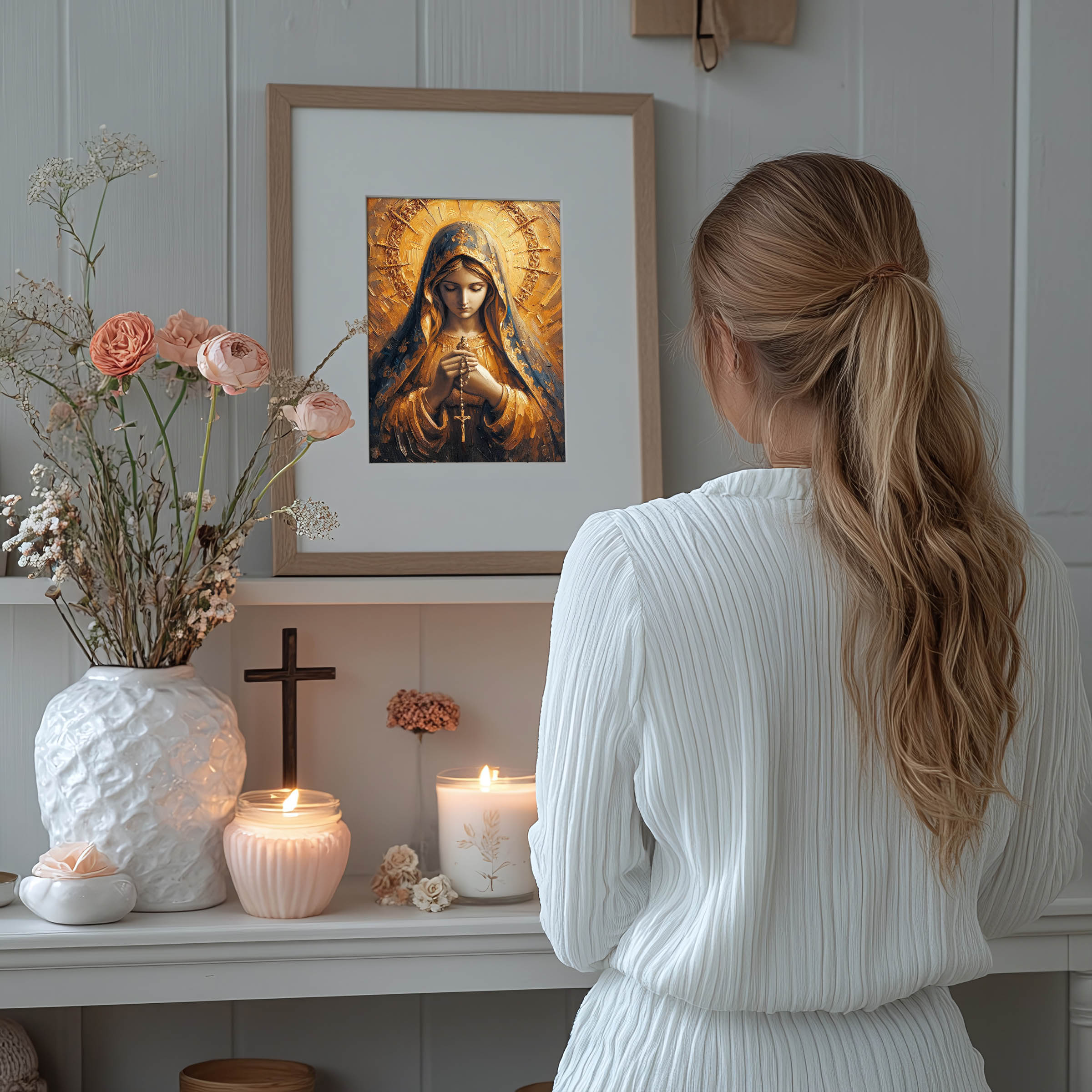 Our Lady of the Holy Rosary - Impasto — image 8