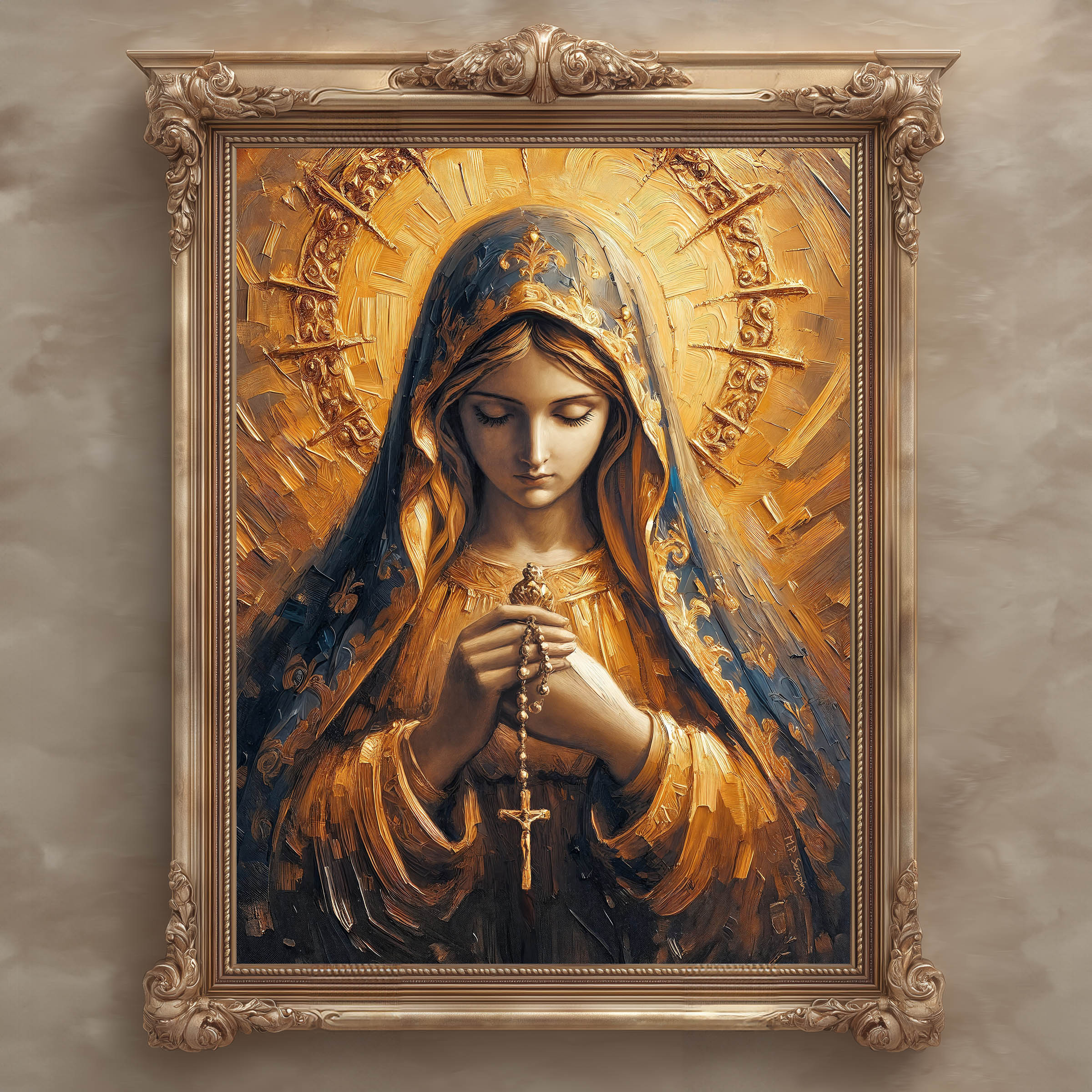 Our Lady of the Holy Rosary - Impasto — image 9