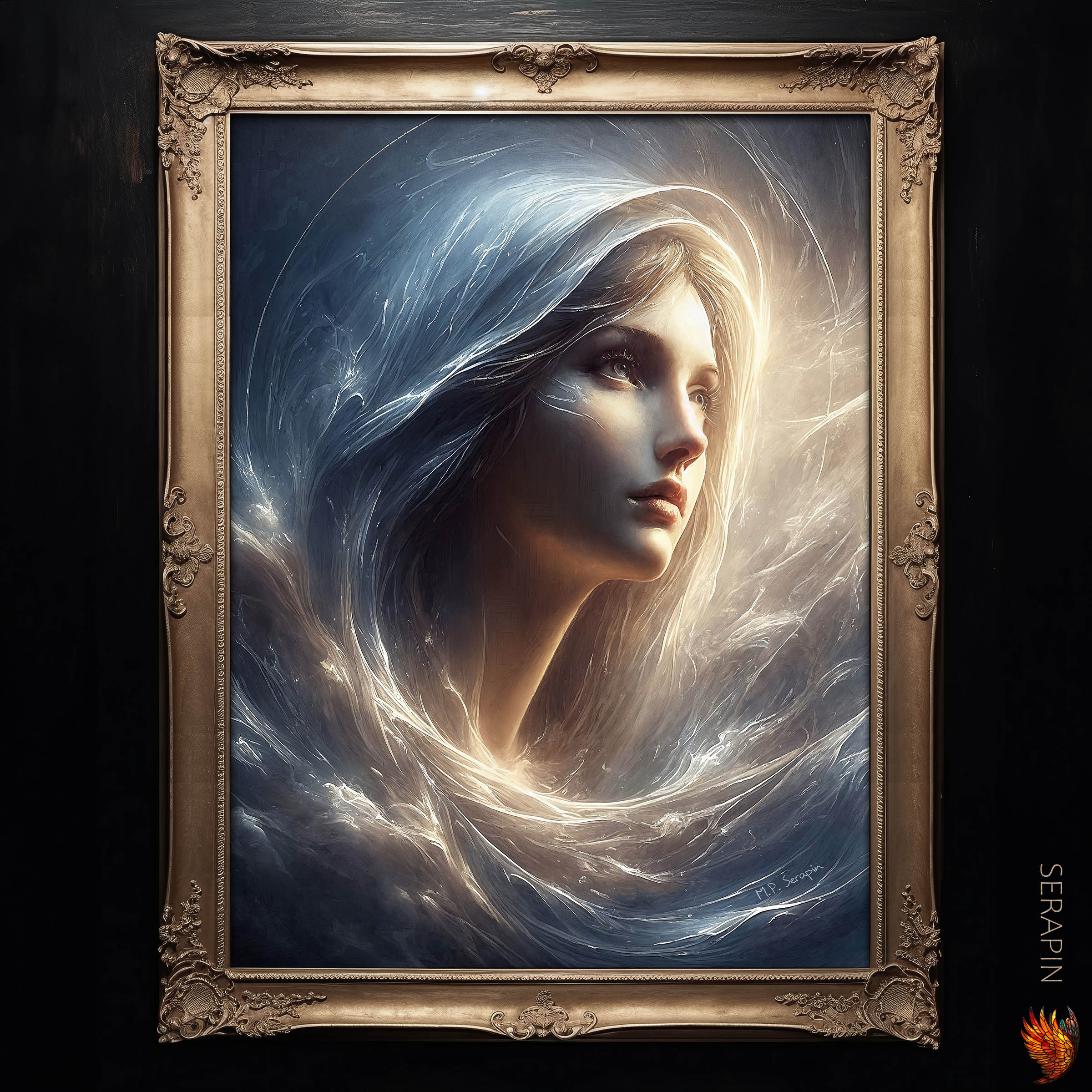 Queen of Creation - Regina Creaturae — original Catholic art by M.P. Serapin