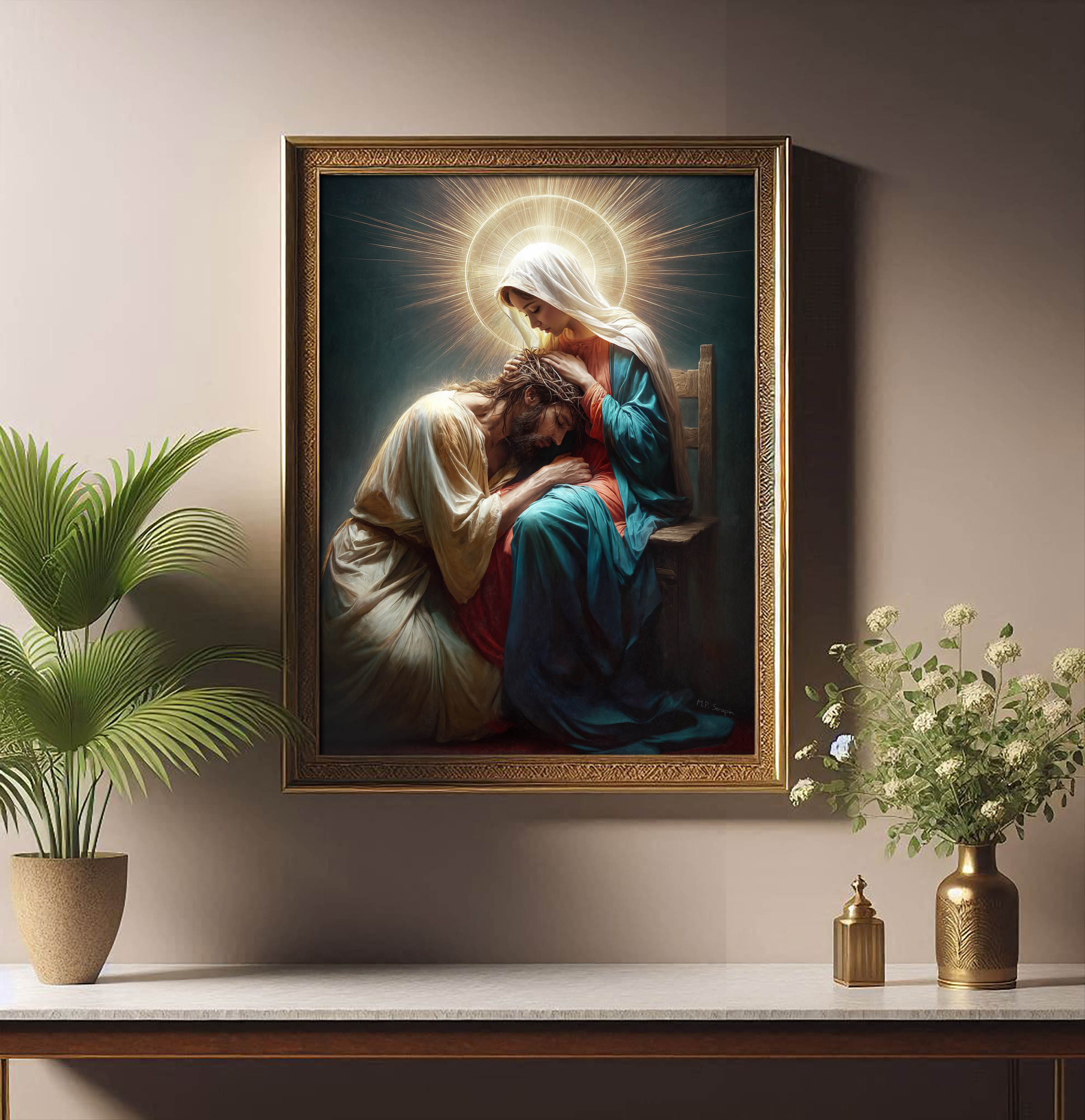 The Mother Comforts Her Son — image 13