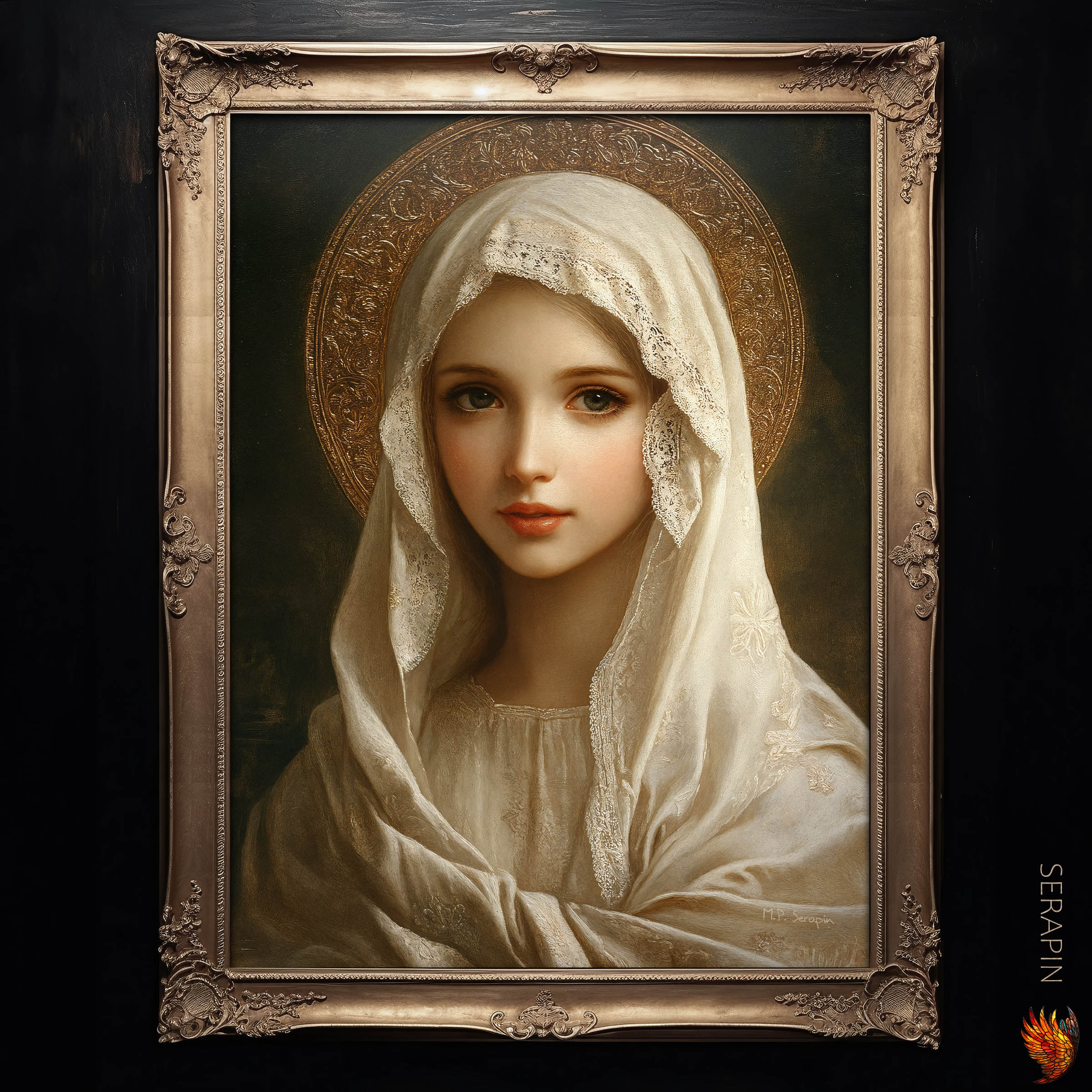 Virgin Most Chaste — original Catholic art by M.P. Serapin